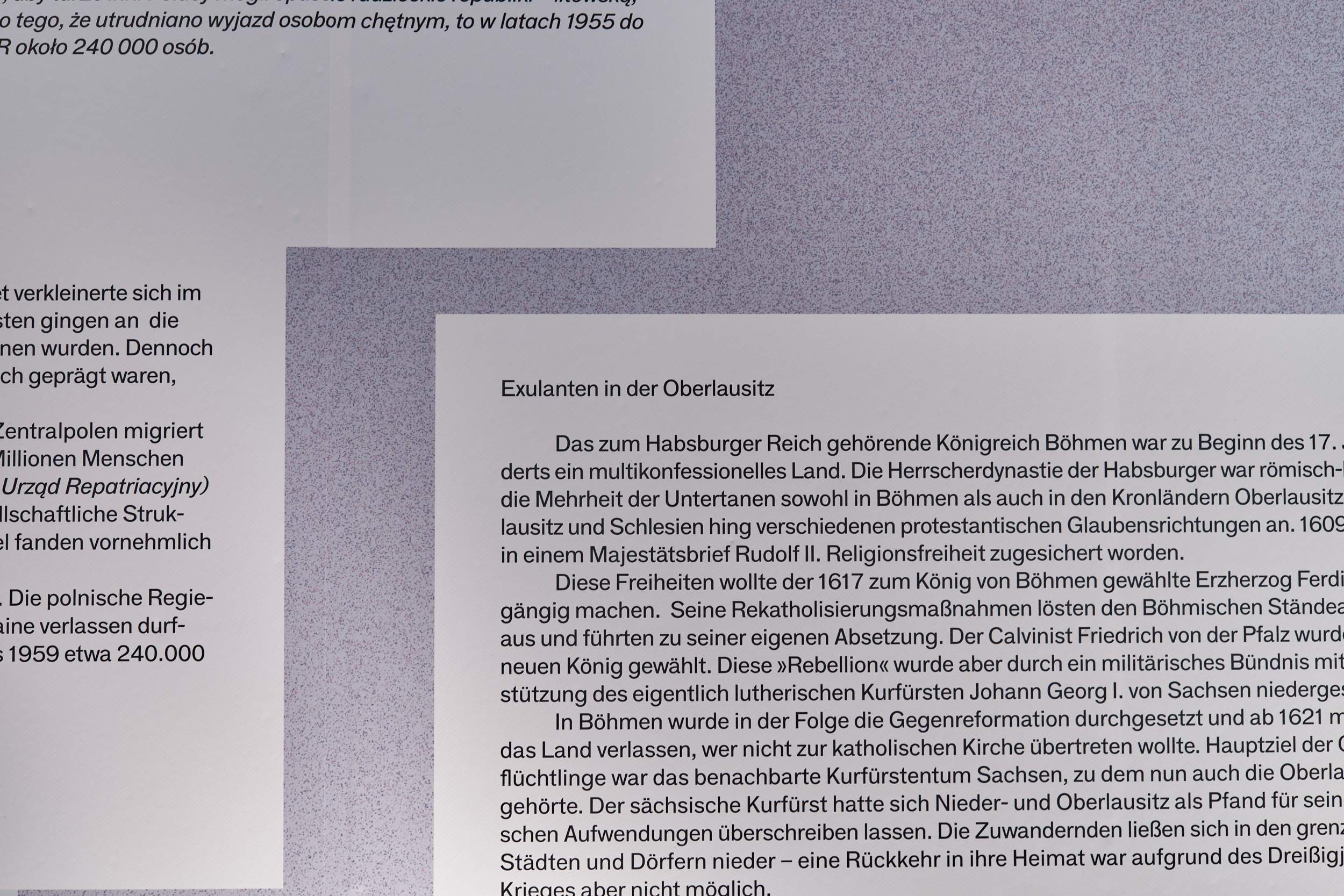 Mäder Haslbeck exhibition / entKOMMEN  – Das Dreiländereck zwischen Vertreibung, Flucht und Ankunft